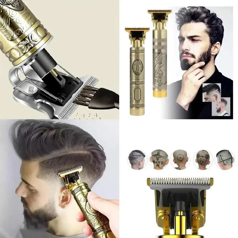 Máquina de corte de cabelo para designer de barba masculino profissional